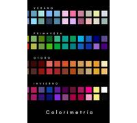 Colorimetría: cuaderno a rayas para llevar siempre contigo tu paleta de colores: libreta de armonía cromática para asesoras de imagen