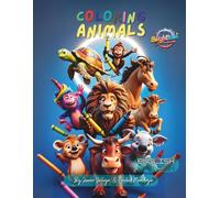 Coloring Animals: Bilingual coloring book in Spanish and English with 60+ illustrations