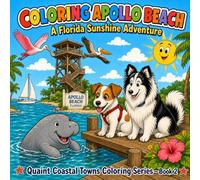 Coloring Apollo Beach: A Florida Sunshine Adventure - A Kids Coloring & Activity Book of A Little Village on Tampa Bay - Manatees, Sailboats, Eagles, ... 4-7) | Quaint Coastal Towns Series, Book 2