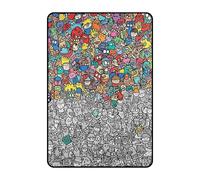 Coloring Blanket - DIY Washable Sofa Throw, Art Craft Coloring Blanket for Kids and Adults | Interactive Craft Blankets for Boys Girls Families Preschools Birthday Holiday | Home Decoration for Living