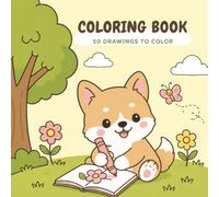 Coloring Book: 50 Drawings | 8.50 x 8.50 Inches | Cute Animals | Bold and Easy