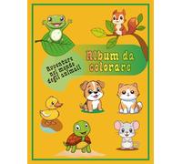 Coloring book - Adventures in the animal world: With coloring pages and colored drawings for children aged 4-8