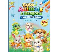 coloring book: animal and dragon