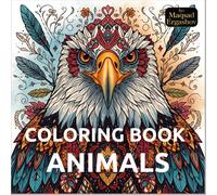 COLORING BOOK: Animals: Discover the vibrant world of animals