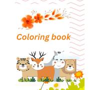 Coloring book: Animals,Fruits and food