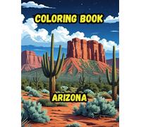 Coloring Book- Arizona: Detailed 8.5x11 Coloring Book with 20 Scenic Southwest Designs