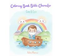 Coloring Book Bible Character: Alphabet from A to Z Cute
