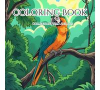 Coloring Book - Collection Wild Animals: Stress Relief and mindfulness for teens and adults (Studio Mimi Coloring Series)