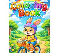 Coloring Book: Cute Animal Coloring Book for Kids Ages 4-8 - Fun Jobs, Daily Activities & Easy Designs