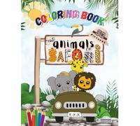Coloring Book Cute animals on safari