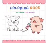 Coloring Book - Cutie Animals Illustration, Easy to color.: For adults and teens. (Studio Mimi Coloring Series)