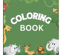 Coloring Book: Educational Coloring Pages with Cartoon Characters and Animals for Preschool Children Ages 3-7