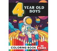Coloring Book for 4-Year-Old Boys: 50 Fun Pages of Sports, Cars, and Adventure Scenes (Age 4 Coloring Books - Creative Learning for Curious Minds)