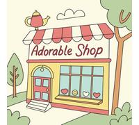 Coloring Book for Adults and Teens: Adaroble Shop: 98 Bold & Easy, Simple & Big Designs for Ultimate Relaxation Featuring Lovely Creations (Bold & Easy Coloring) (Chill & Fill)