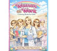 Coloring Book for Girls - Women at Work | Beautiful Career Coloring Pages | A4 Coloring Book for Kids