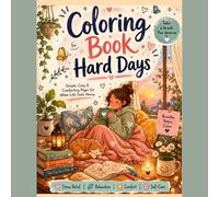 Coloring Book for Hard Days: A Gentle Space to Slow Down, Breathe, and Find Comfort with Simple and Cozy Sketches