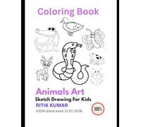 Coloring Book for Kids 1-5 years, animals coloring book art drawing: Coloring Book for Kids 1-5 years, animals coloring book art drawing (Animal Colouring Book For Kids 1-5 Years Pages 42)