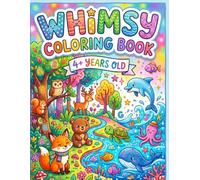 Coloring Book for Kids Ages 4+ | A Collection of Big Simple Easy Designs for Toddlers & Preschoolers | 155 Pages: Fun Activity to Develop Fine Motor Skills and Boost Creativity in Little Hands