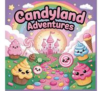 Coloring Book for Kids Candyland Adventures: Sweet Carnival Fun with Cotton Candy Donuts Ice Cream and Happy Treats (Tasty World Adventures Coloring Series)
