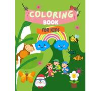 Coloring Book: For kids | Children of 4+ age | 26 pages | Pictures of cute Animals, fruits, simple things | Easy pictures | Big bold lines | Simple and fun | 8.5*11 Inches |