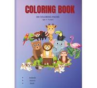 Coloring book for Kids: Coloring Pages with Animals, Birds, Insects Ages 3-8