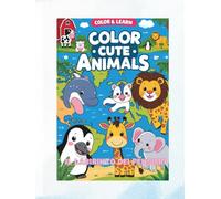 Coloring Book for Kids - Cute Animals: A perfect mix of creativity and education for kids aged 3-7!