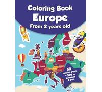 Coloring book for kids - Europe (from 2 years old): 50 coloring pages + 500 to download & print!