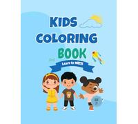 Coloring Book For Kids: Jumbo coloring pages with words learning to write For Babies and Toddlers | Fun Coloring Pages For Boys & Girls Ages 2-4