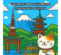 Coloring Book For Kids Landmarks of Japan