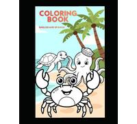 Coloring Book for Kids, Marine Animals Coloring Book, English and Spanish: Coloring book in English and Spanish