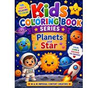 Coloring Book for Kids Series - 8: Fun and Easy Star Coloring Pages for Toddlers and Preschoolers | Cute Space and Night Sky Designs for Creative Learning and Relaxation