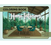Coloring book - Home Interiors: Stylish living spaces to color in • Creative relaxation for interior fans