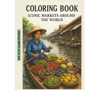 Coloring Book - Iconic Markets Around the World: Street market coloring pages