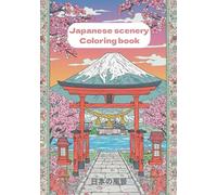 Coloring book - Japanese scenery: Nostalgic Japanese alleyway from Showa era