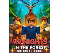 Coloring Book: JUMBO Drawing Pages 8-12 Of Characters for Kids Ages 4-8 99 Nights in the Forest and Iconic Scenes Mystery