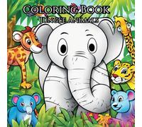 Coloring Book-Jungle Animals: Fun and Friendly Animals of the Jungle (Coloring Books)
