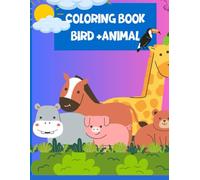 coloring book kids animal: &bird for kids 4-8