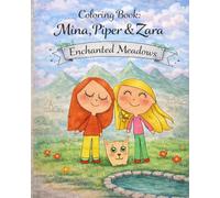 Coloring Book: Mina, Piper and Zara - Enchanted Meadows: A Whimsical Coloring Journey Through Magical Landscapes