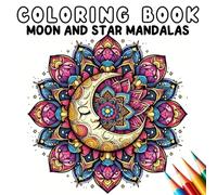 Coloring Book - Moon and star mandalas (Coloring Book - Mandalas)