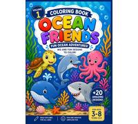 Coloring Book: Ocean Friends: Fun Ocean Adventures (Animal Friends: Coloring Books)