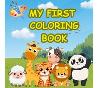Coloring Book of Cute Animals: Educational Coloring book featuring adorable animals: Bilingual Fun (English-Spanish) for children 3-5