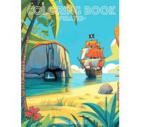 Coloring Book Pirates: Birthday gift for child age 3 4 5 6 7 8, Learn English, Amazon Coloring Book
