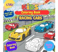 Coloring Book Racing Cars ages 3 to 7
