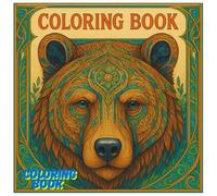 coloring book: "Relax, Color, and Unwind" | "A Creative Escape for All Ages" | "Majestic Beasts in Black & White" | 100page |