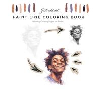 Coloring book: relaxing coloring pages for adults, sketch, faint line, faces, people,