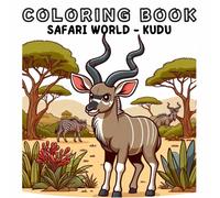Coloring Book: Safari Animals World - Kudu