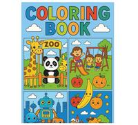 Coloring Book: Simple and Fun Coloring Pages for Kids Ages 4-8 | Easy Outlines, Big Smiles, Endless Creativity!