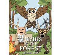 Coloring Book: Simple & Relaxing 99 Night Of Forest Designs for Stress Relief