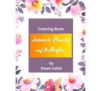 Coloring Book Summer Flowers and Butterflies