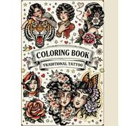 Coloring Book, Traditional Tattoo